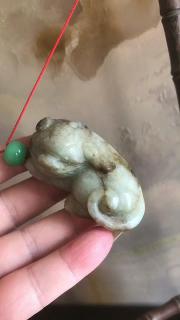 老和田玉貔貅 重95克 可佩可把